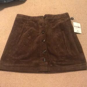 deep green corduroy skirt BRAND NEW